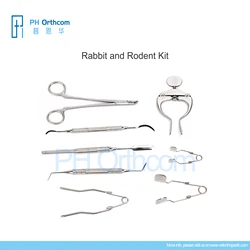 Rodent Dental Instruments Set Rabbit and Rodent Tools Kit Veterinary Medical Supplies and Equipment Surgical Instruments Tools