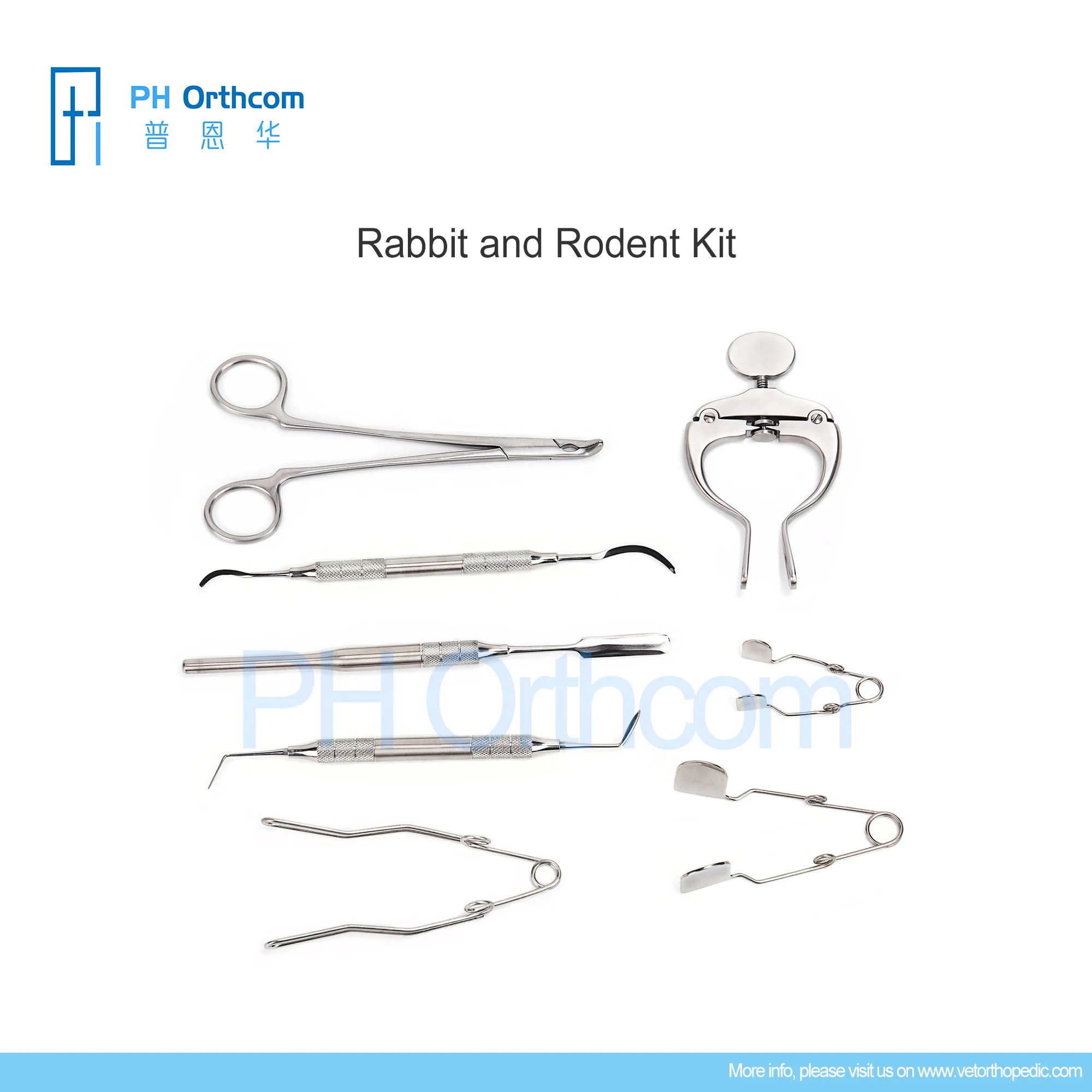 Rodent Dental Instruments Set Rabbit and Rodent Tools Kit Veterinary Medical Supplies and Equipment Surgical Instruments Tools