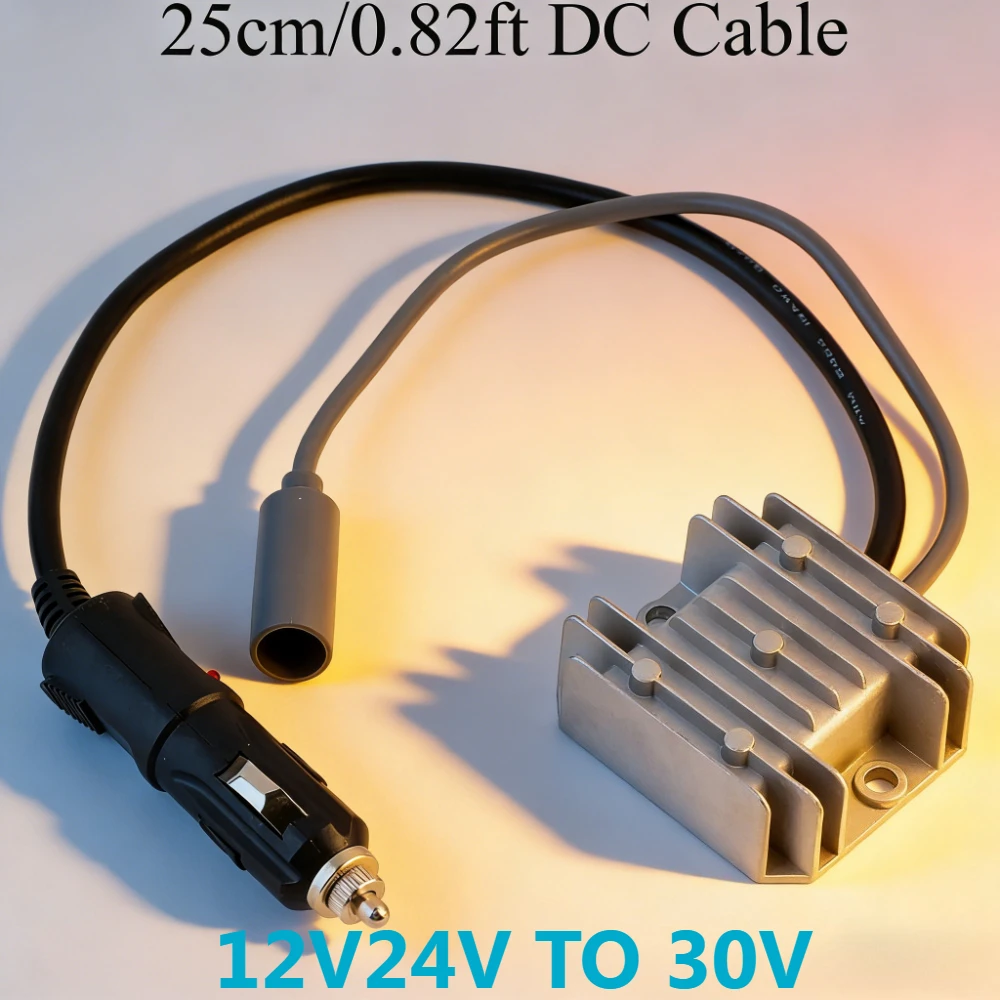 

12/24V to 30V 3.5A Cigarette Lighter to DC 0.82FT Female Plug Step-Up Converterfor Mini DC Boost Converter Waterproof Dustproof