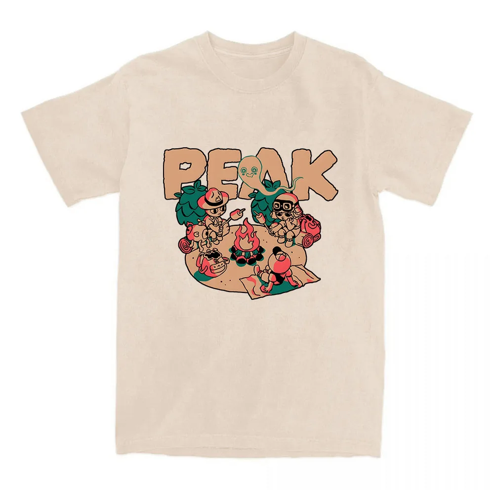 Happy Campers Peak Print T-shirt Cotton Loose Short Sleeve Women Tshirts Casual O-neck Unisex Streetwear Game Cartoon T Shirts