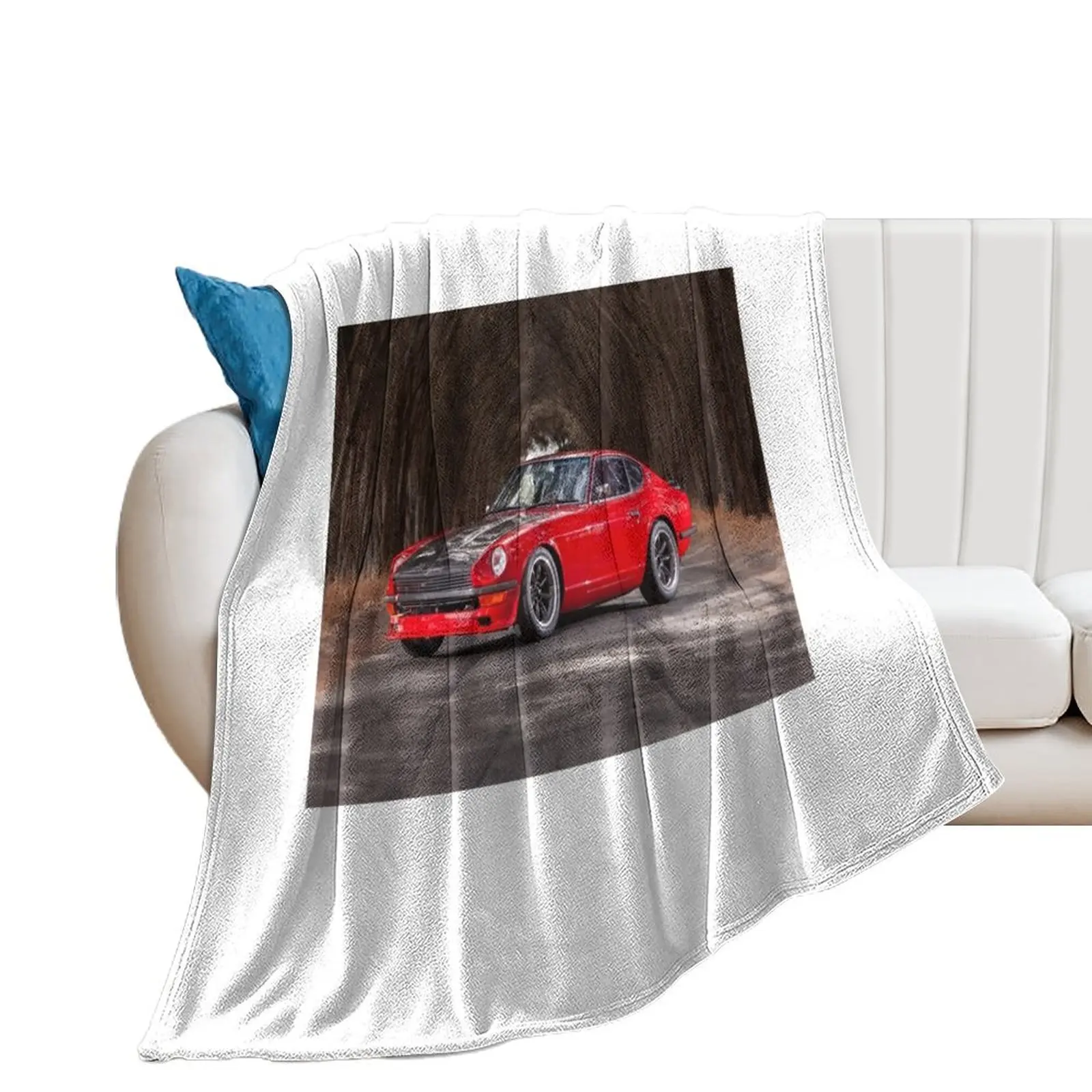 1971 Datsun 240z in red Throw Blanket Warm Polar cosplay anime Blankets