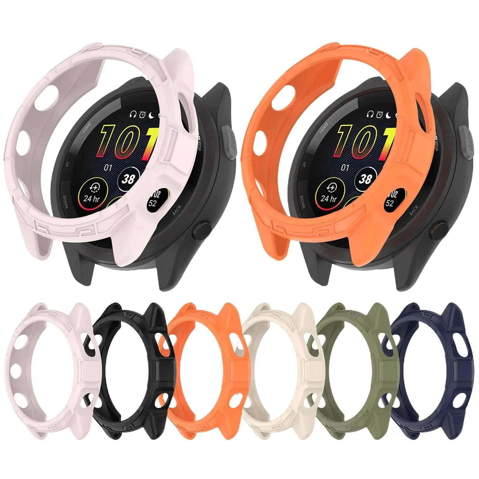 

For Garmin Forerunner970 Forerunner 970 47MM Protective Case Cover Bumper Hollow Shell Frame Anti-scratch Accessories Protector