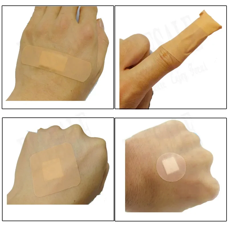 Impermeável primeiros socorros para casa, gesso ferida, band-aid, Knuckle Patch, kit de emergência, viagem acessórios, 5 estilos, 100PCs