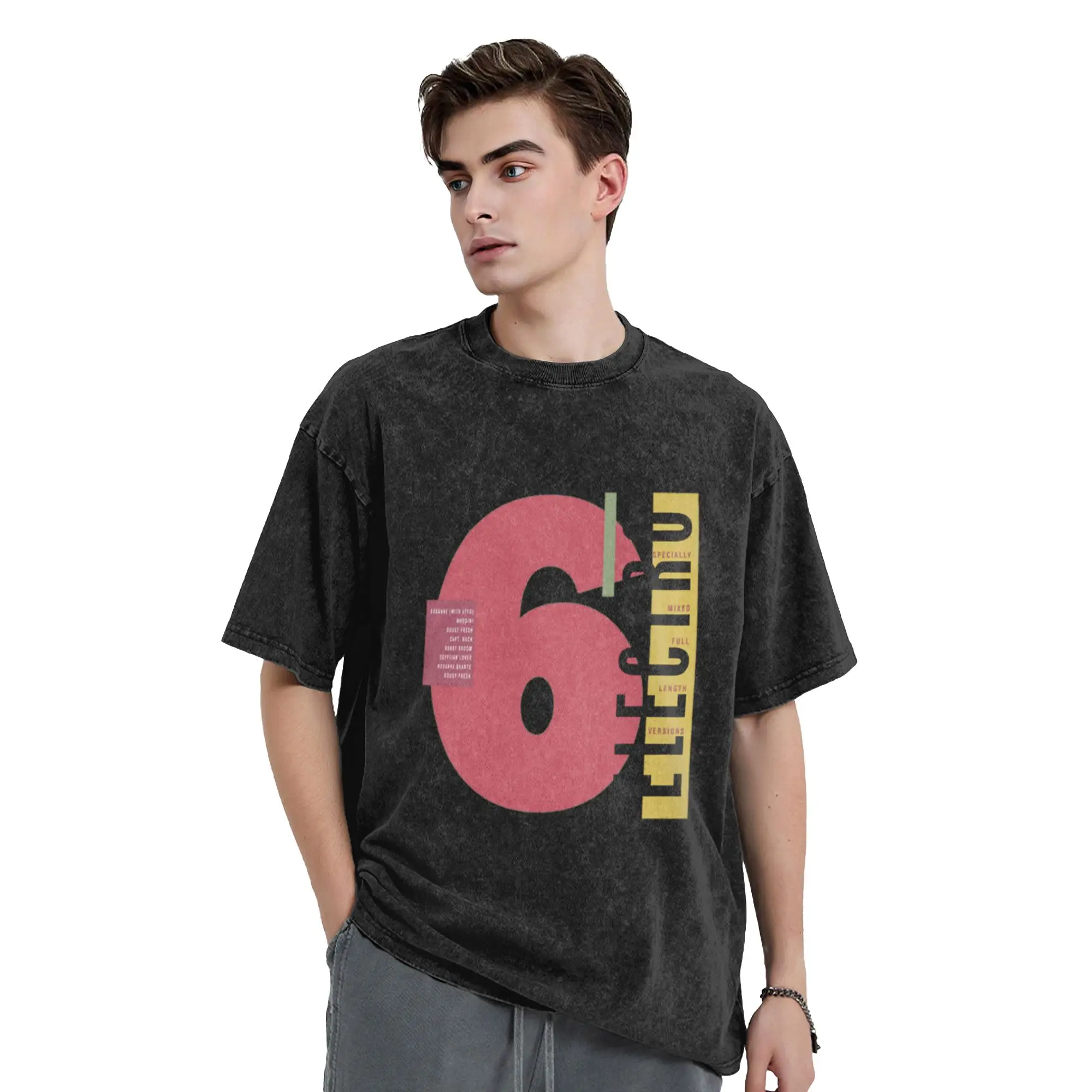 Electro 6 Old School Hip Hop Classic Chic A T-Shirt Oversized Short Sleeve Men's Women's Cotton Tees Tops