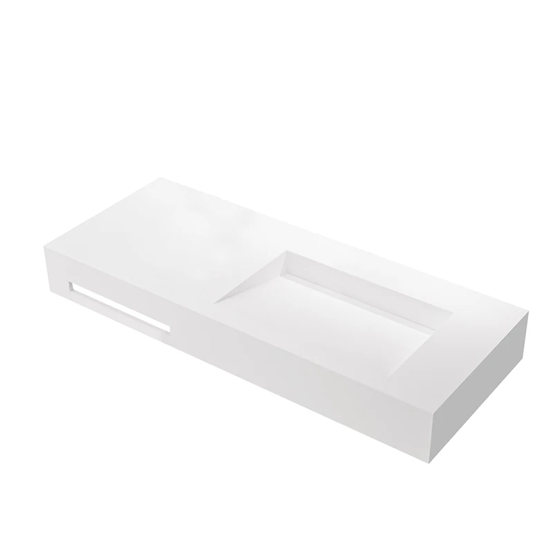 

Hotel Modern Solid Surface Basin Artificial Stone Bathroom Wash Basin Countertop Wash Basin Sink