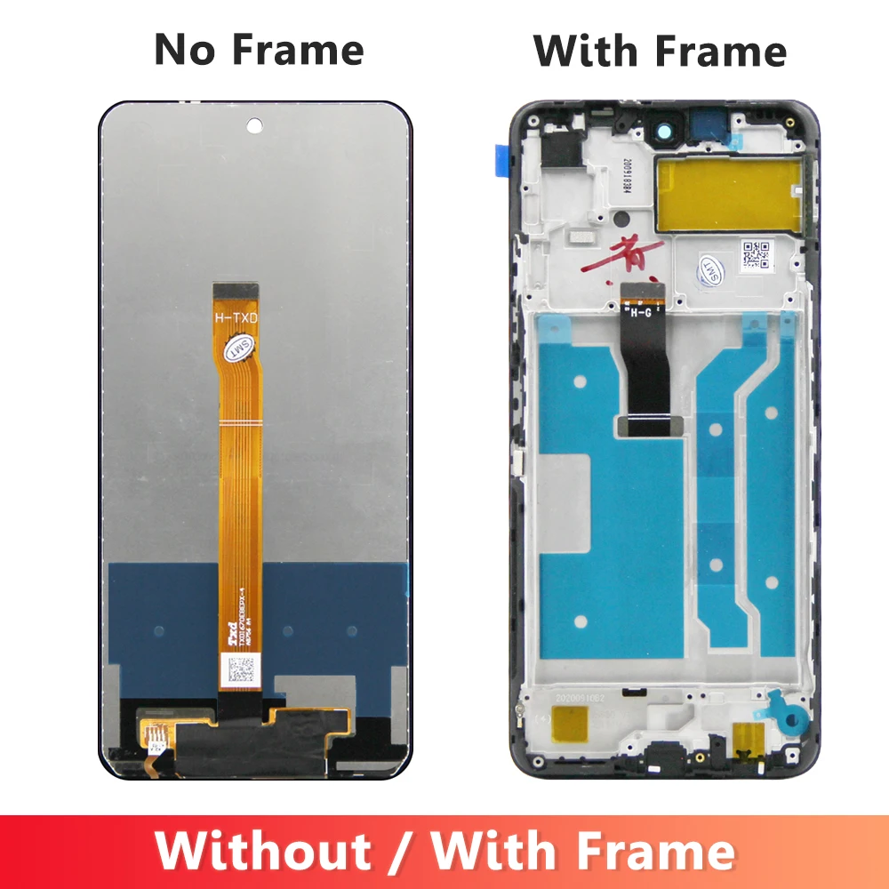 AMOLED untuk Huawei P Smart 2021 PPA-LX1 LCD LX2 rakitan Digitizer layar sentuh untuk Honor X10 Lite DNN-LX9 untuk Huawei Y7A