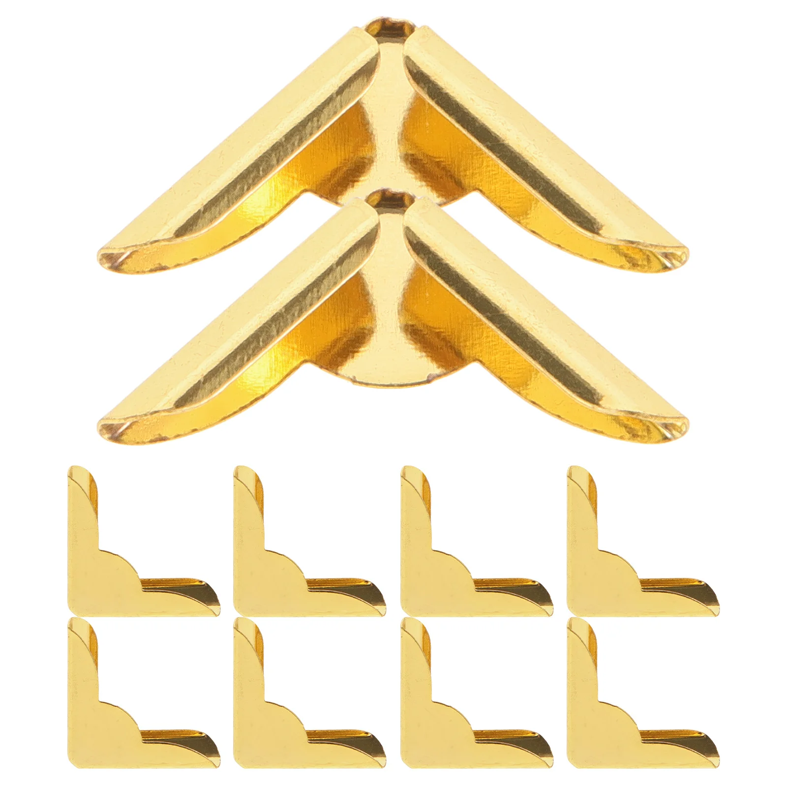 

10Pcs Style Notebook Corner Protectors Metal Albums Decorative Guards Books Decor Supply Corner Protector