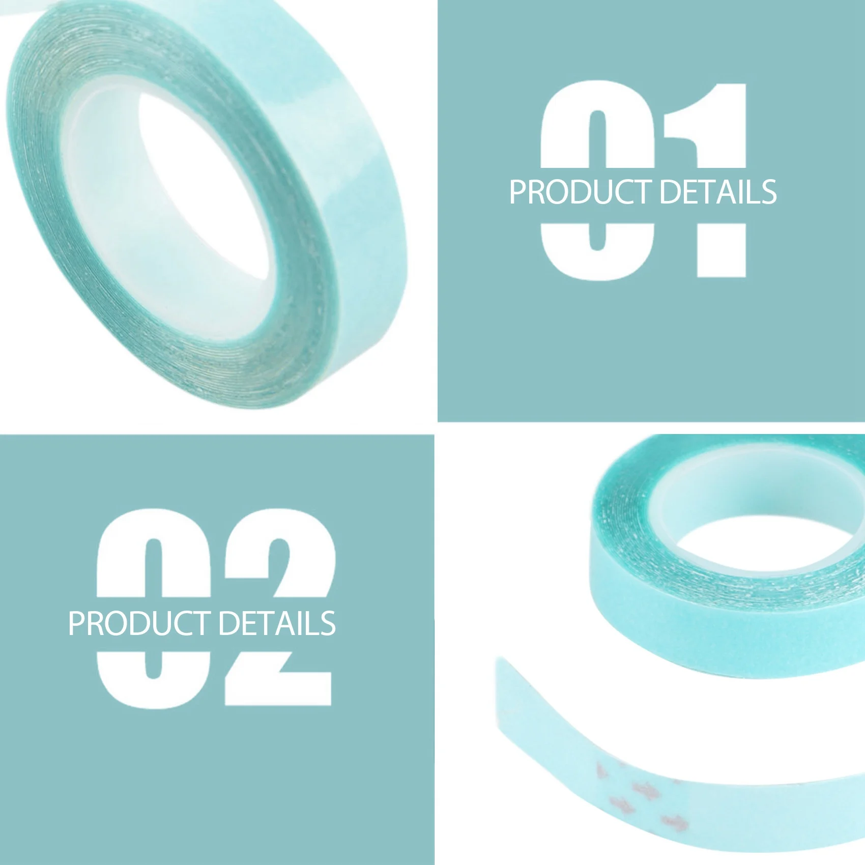 AT77 Cinta adhesiva fuerte de doble cara para todas las extensiones de cabello con cinta, 3 METROS 1 rollo