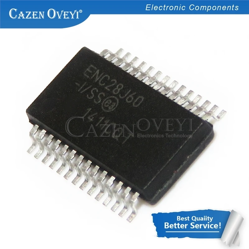 

10pcs/lot ENC28J60-I/SS ENC28J60 ENC28J60/SS SSOP-28 In Stock