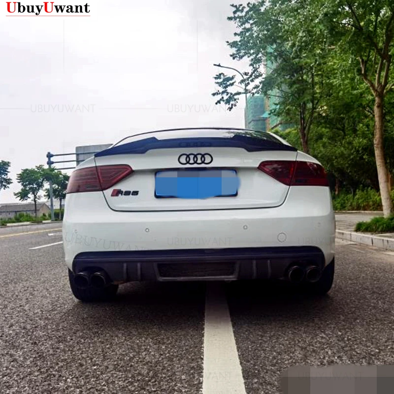 Carbon Fiber Wing For AUDI A5 Rear Spoiler Coupe B8 4Door 2008 2009 2010 2011 2012 2013 2014 2015 2016 Sportback M4 Style