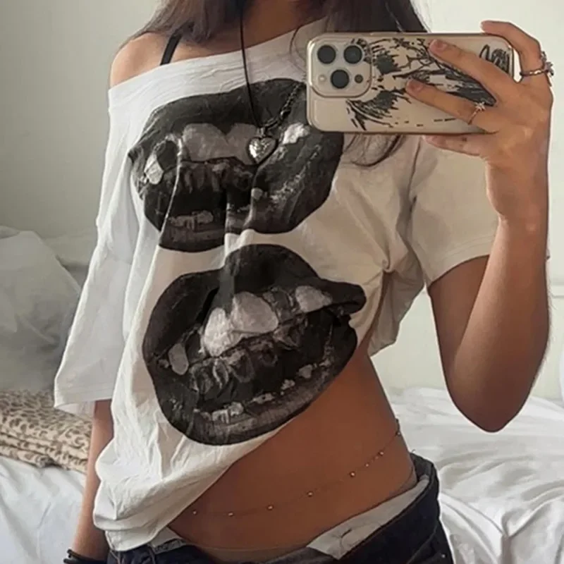 

Европейская и американская уличная Harajuku белая ретро-узор с принтом и короткими рукавами для мужчин и женщин в стиле хип-хоп, повседневная свободная одежда больших размеров