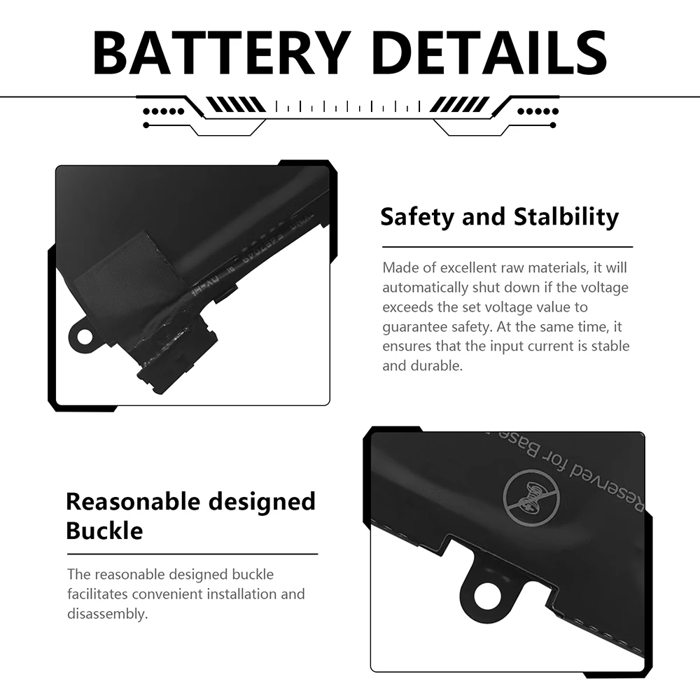 Batteria per laptop K5XWW 71 TG4 per Dell Latitude 12 5285 5289 7389 7390 2-in-1 5289 2-in-1 Serie 6 CYH6 725KY N18GG CFX97 7.6V 60WH