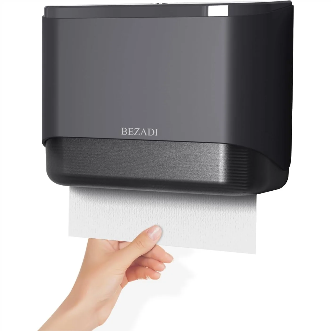 

Paper Towel Dispenser, Large Capacity Wall Mount Tissue Dispenser with Smart Lock for Kitchen Bathroom, 200+ Sheets Toilet Paper