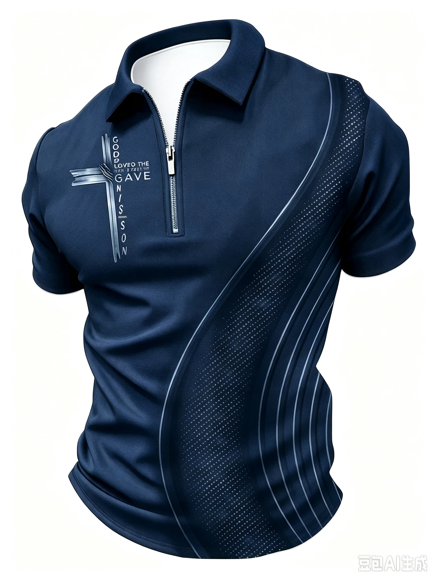 Fashionable hot selling classic matching comfortable breathable zip polo suitable for daily leisure, sports, home and work tops