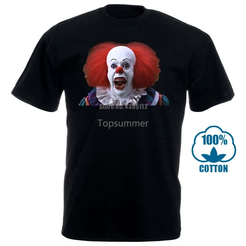 

Pennywise Art T Shirt It Halloween Horror Freddy Chucky Jason Clown 2018 New Mens T Shirts