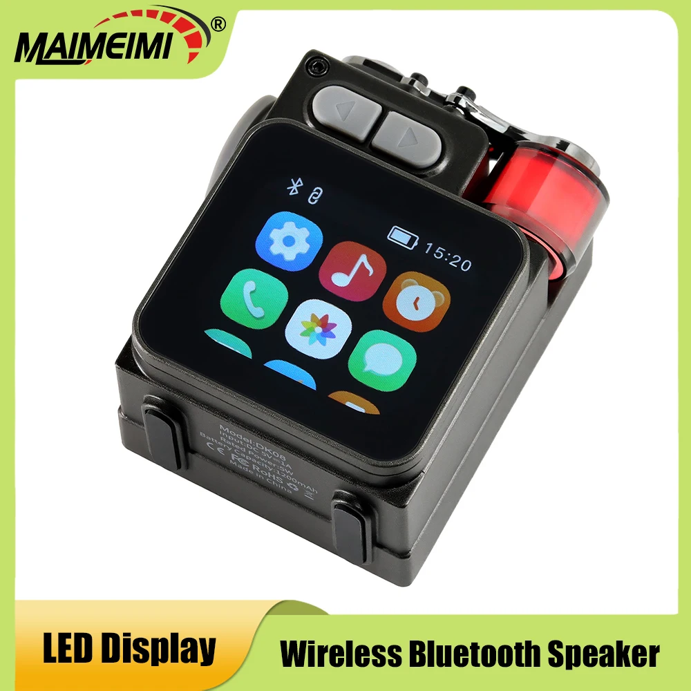 

Car Boat Part Wireless BT Speaker With LED Display Screen Outdoor Accessorie Desktop Subwoofer Calendar Alarm Clock Audio Player
