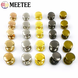 100set metallo doppio tappo rivetto borchie bottoni borsa rivetti chiodi vestiti scarpe fibbie cappelli in pelle pulsante accessori Hardware fai da te