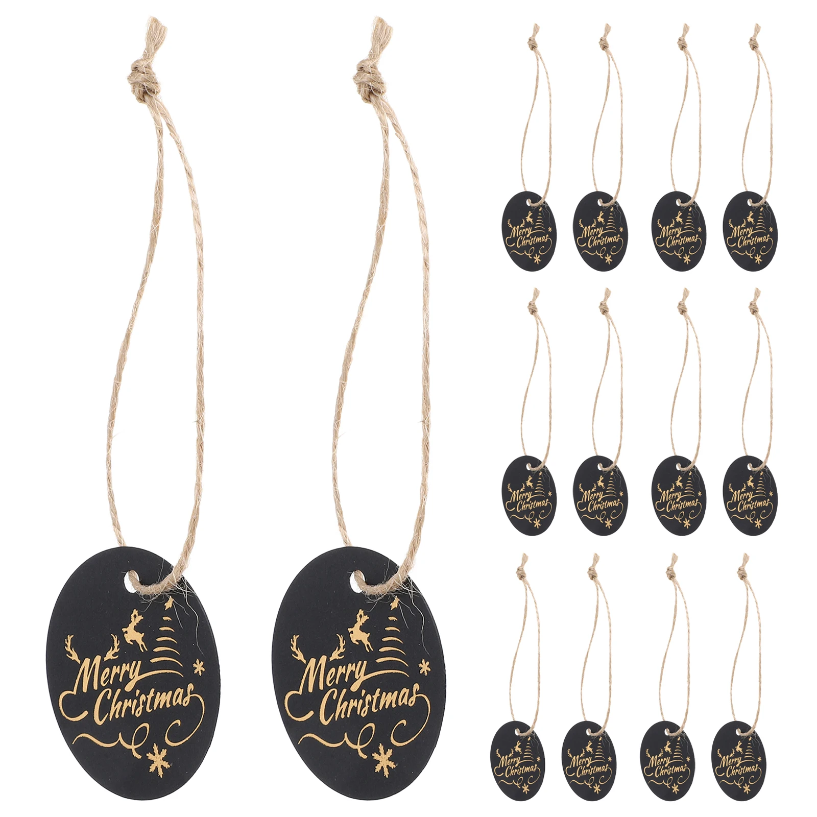 

100 Pcs Name Gift Wrapping Tag Labels Decorative Tags Round Christmas Party Supply