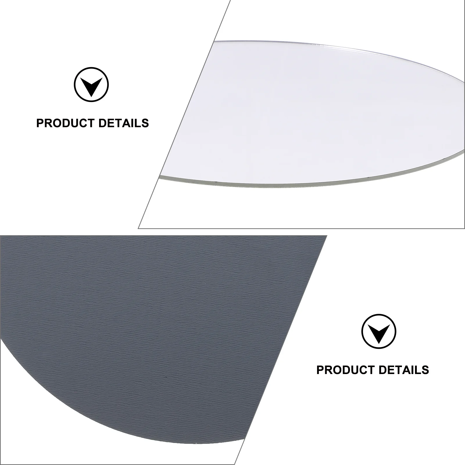 

Acrylic Mirror Tray Reflective Display Tray Aromatherapy Ornaments Photo Background Prop For Studio Photography Supplies