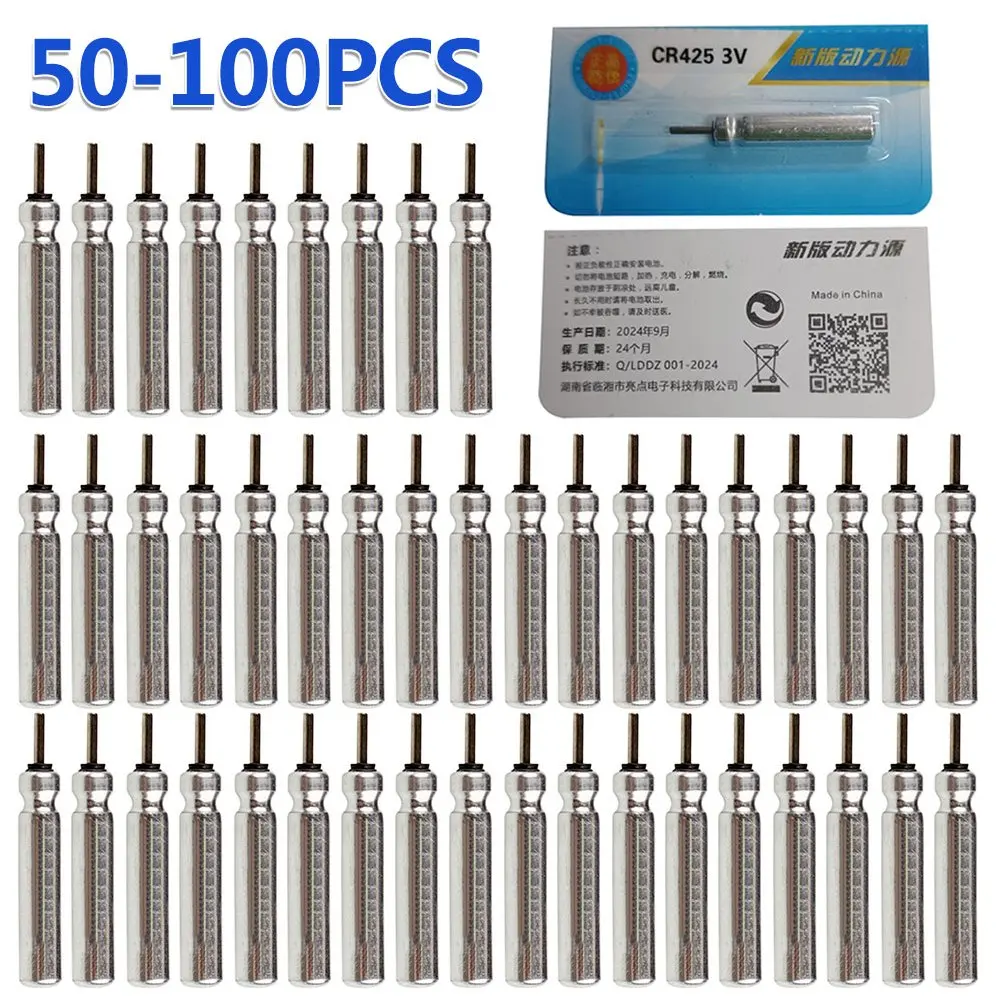 

50-100PCS Fishing Floats Battery Night Fishing Floats Light Luminous CR425 Lithium Battery Charger Set Buoy Tools Pesca Tackle