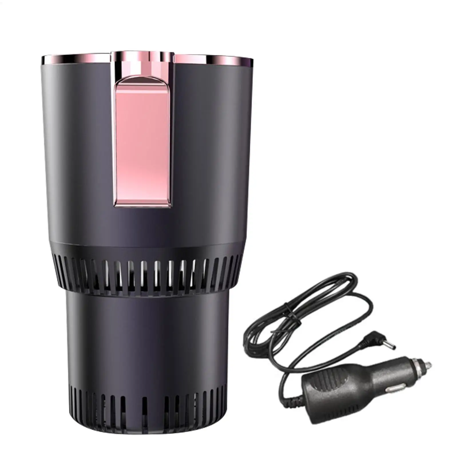 DC 12V Car Mounted Hot And Cold Cup Drinks Holder Fast Refrigeration Cooling/Heating Mini Touch Screen Beverage Mug