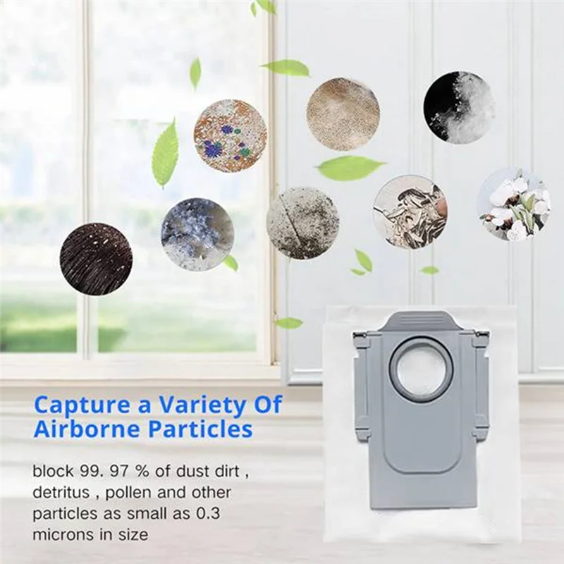 BAAM-Вакуумный мешок для пыли для робота-пылесоса Roborock QV 35A/QR59/QR798, запасные части, эффективные аксессуары для чистки