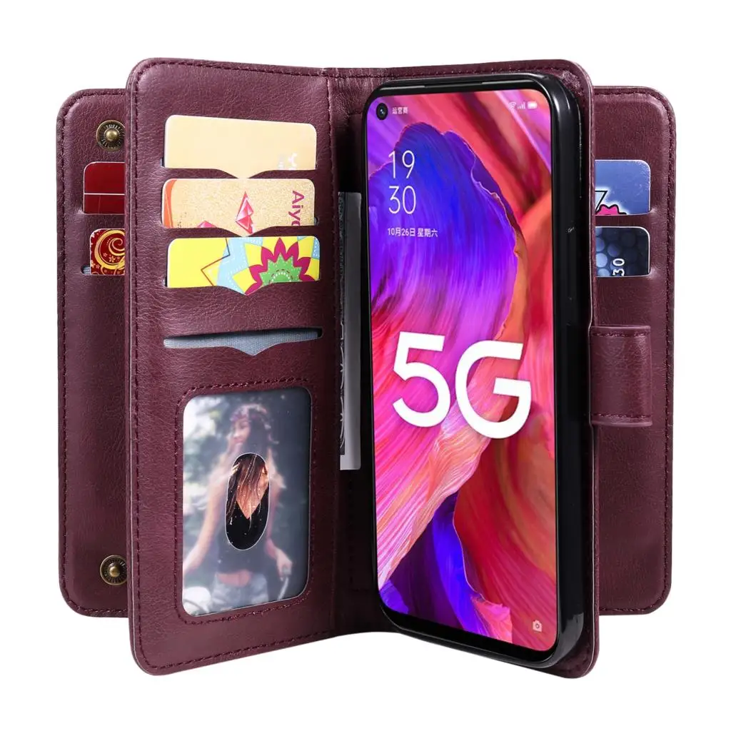 Case For Samsung Galaxy A21 A70 A50 A40 A20 A30 A20E S20Ultra S10E Multi-function Wallet Stand Cover Card Pocket Luxury Leather