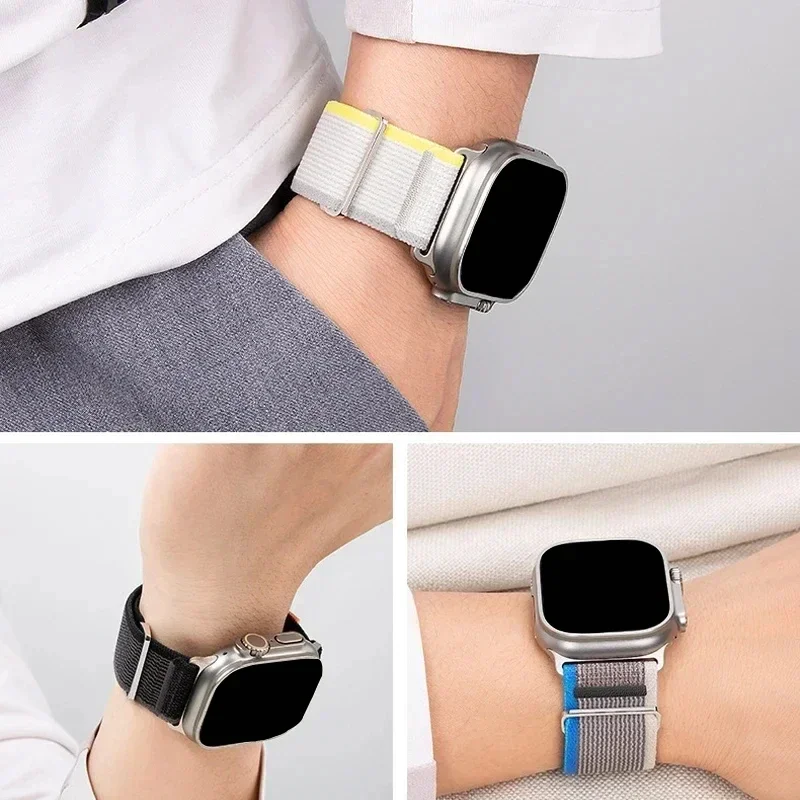 حزام حلقة درب للساعة ، الفرقة ، 49 ، 44 تفاحة ، 40 ، 45 ، 41 ، 38 ، 42 ، 46 ، سوار كورا ، iWatch Ultra Series 10 ، 9 ، 8 ، SE ، 7 ، 6 ، 4