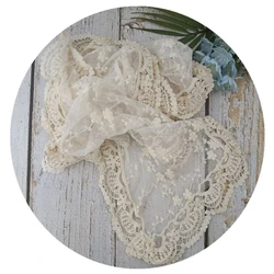 Newborn Photography Props Blanket Baby Photography Backdrop Lace Wrap Swaddling Photo Shooting Studio Accessies