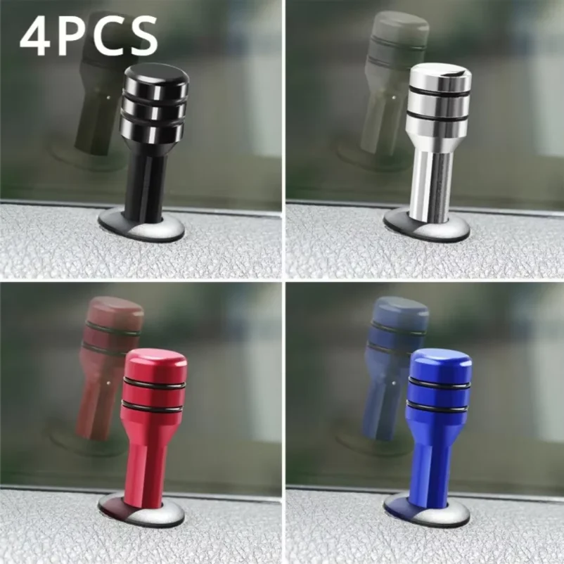 4Pcs 49mm Universal Car Door Lock Pin Knob Pull Rod Security Insurance Latch Pins Auto Fastener Accessories
