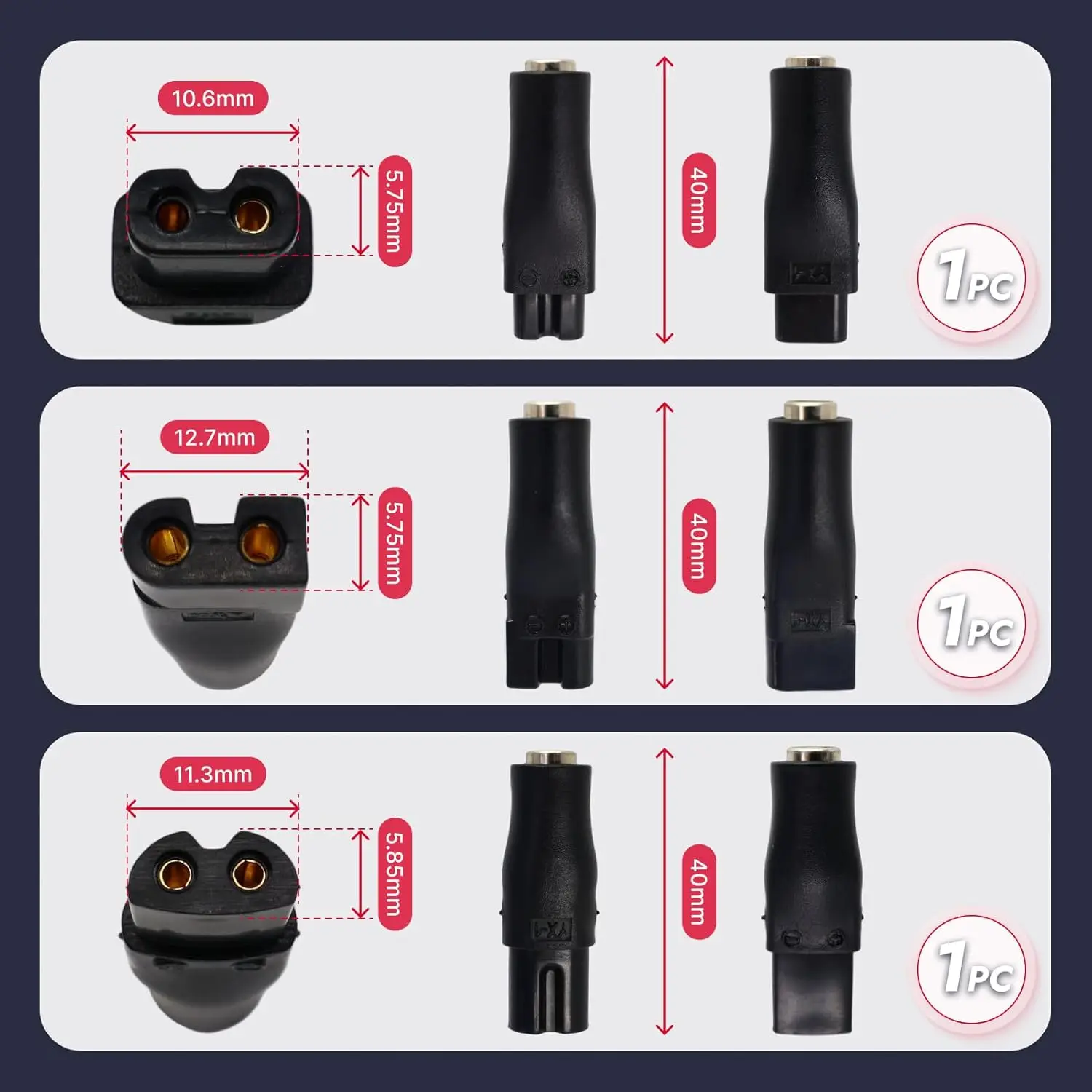 KVIFO 8 قطعة استبدال سلك الطاقة 5 فولت شاحن USB محول مناسبة لجميع أنواع مشابك الشعر الكهربائية أدوات تهذيب اللحية ماكينات الحلاقة #5