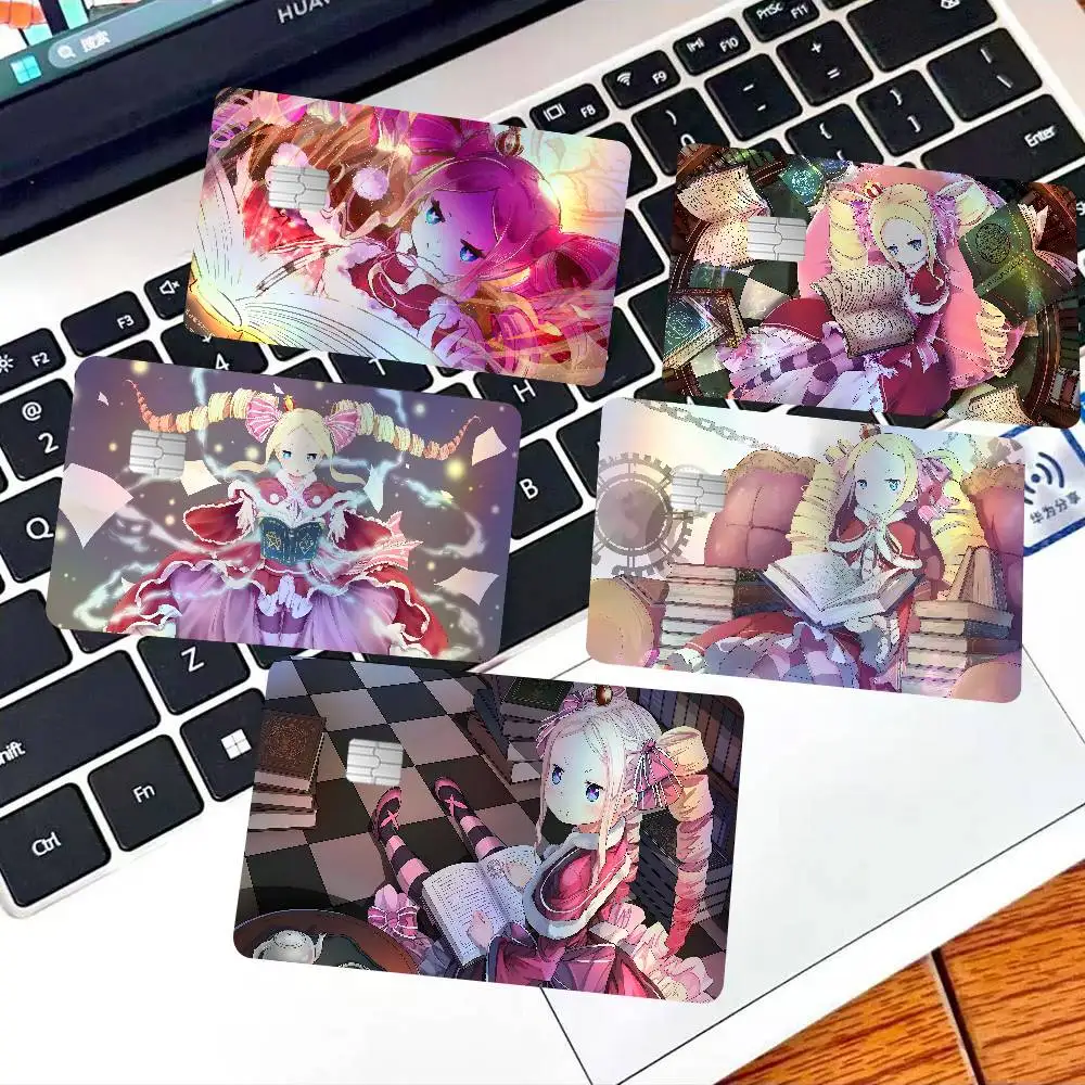 B-BEATRICES  Cartoon Shiny Laser Bank Card Stickers Waterproof Self Adhesive DIY Ornament