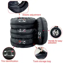 Car Tire Cover and Storage Bag 4pcs #6