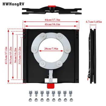 手排車旋轉座椅,360度旋轉,適用於2007年菲亞特Ducato手動旋轉水平對置座椅,駕駛或乘客房車露營車 8 最佳銷售 露營車旋轉座椅 - №6
