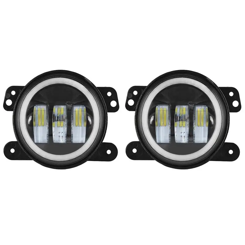 

Front Bumper LED Fog Light System DIY Color-Changing Bluetooth Control For Jeep Wrangler JK/CJ/TJ