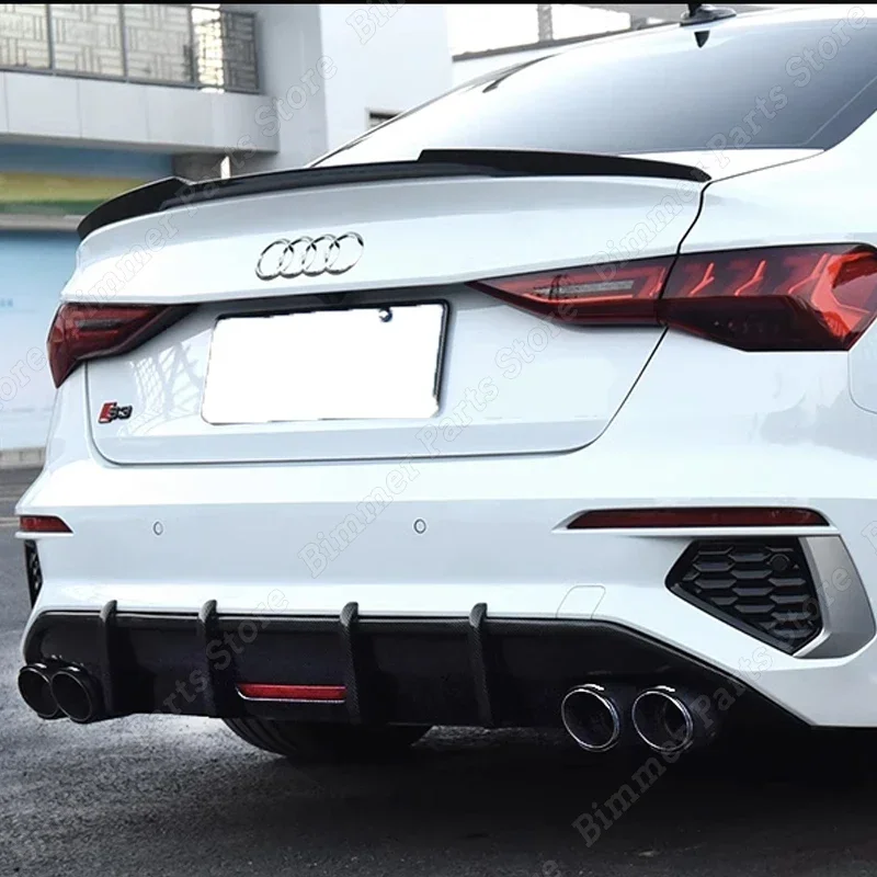Auto M4 Stijlen Kofferbak Dakspoiler Staart Vleugel Boot Lip Body Kits Trim Voor Audi A3 S3 RS3 8V Sedan 2016-2020 Accessoires