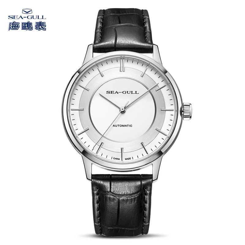 Seagull Automatic Mechanical Watch for Men 40MM Classic Dress Watch Business Clock 50M Waterproof Sapphire Mirror 819.12.6061