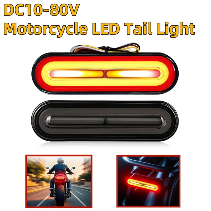 Durable DC10-80V 60 LED Sequential Turn Signal Light DRL Stop Brake Tail Light For Car Motorcycle