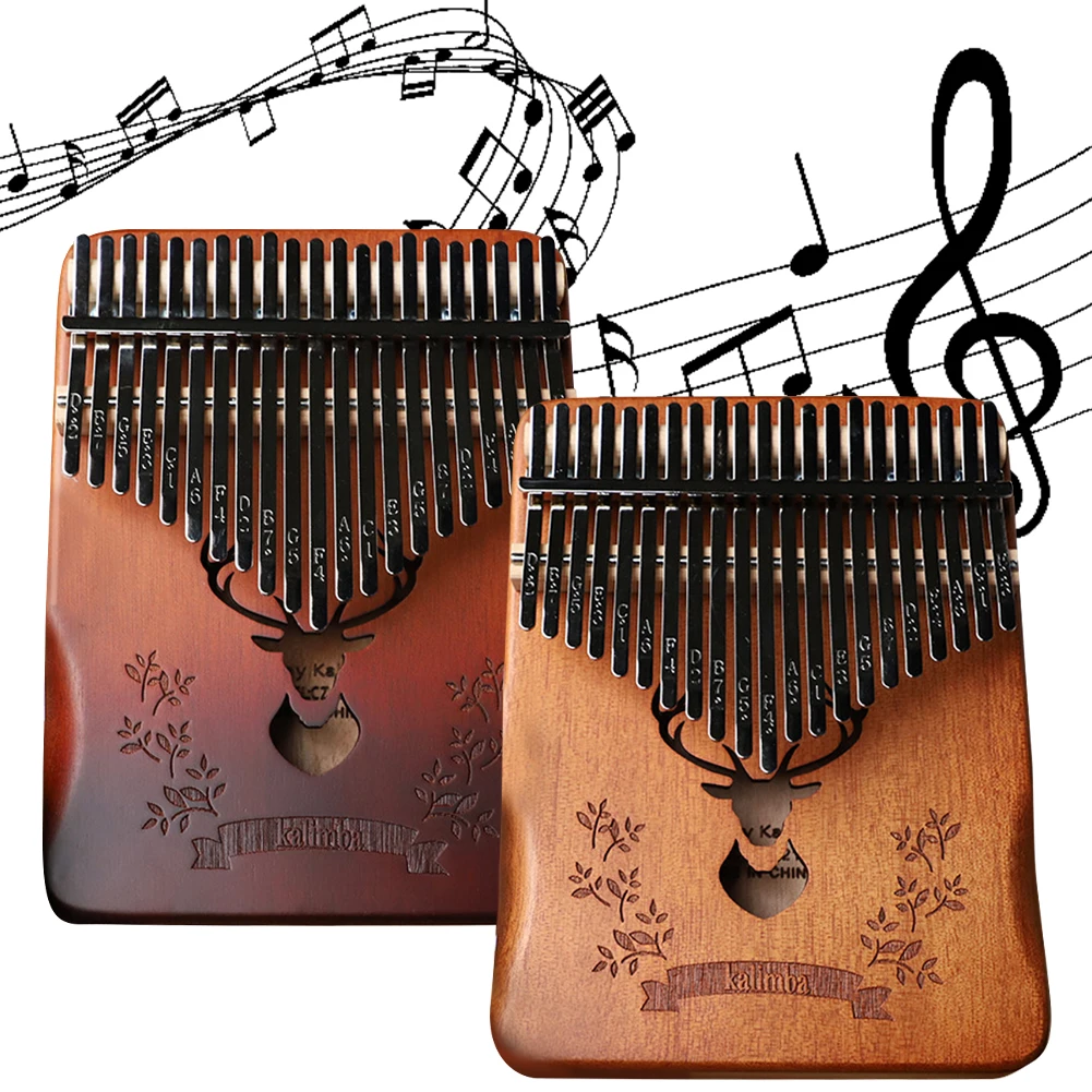 Kalimba 21 Keys Thumb Piano Include Instruction Carrying Bag Tune Hammer Professional Thumb Piano Musical Instrument Kids Gift