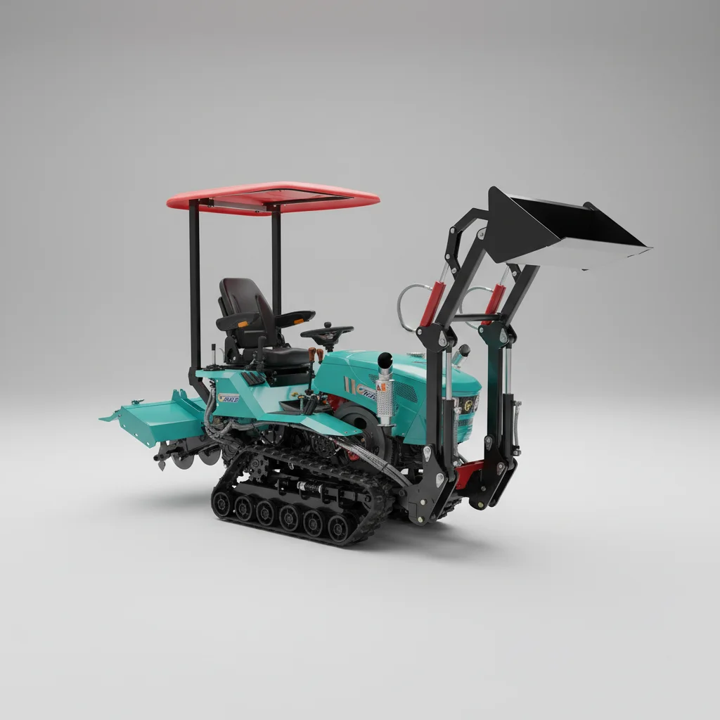 

Компактный трактор для садоводства с прицепом: настраиваемое оборудование для вспашки на небольших фермах