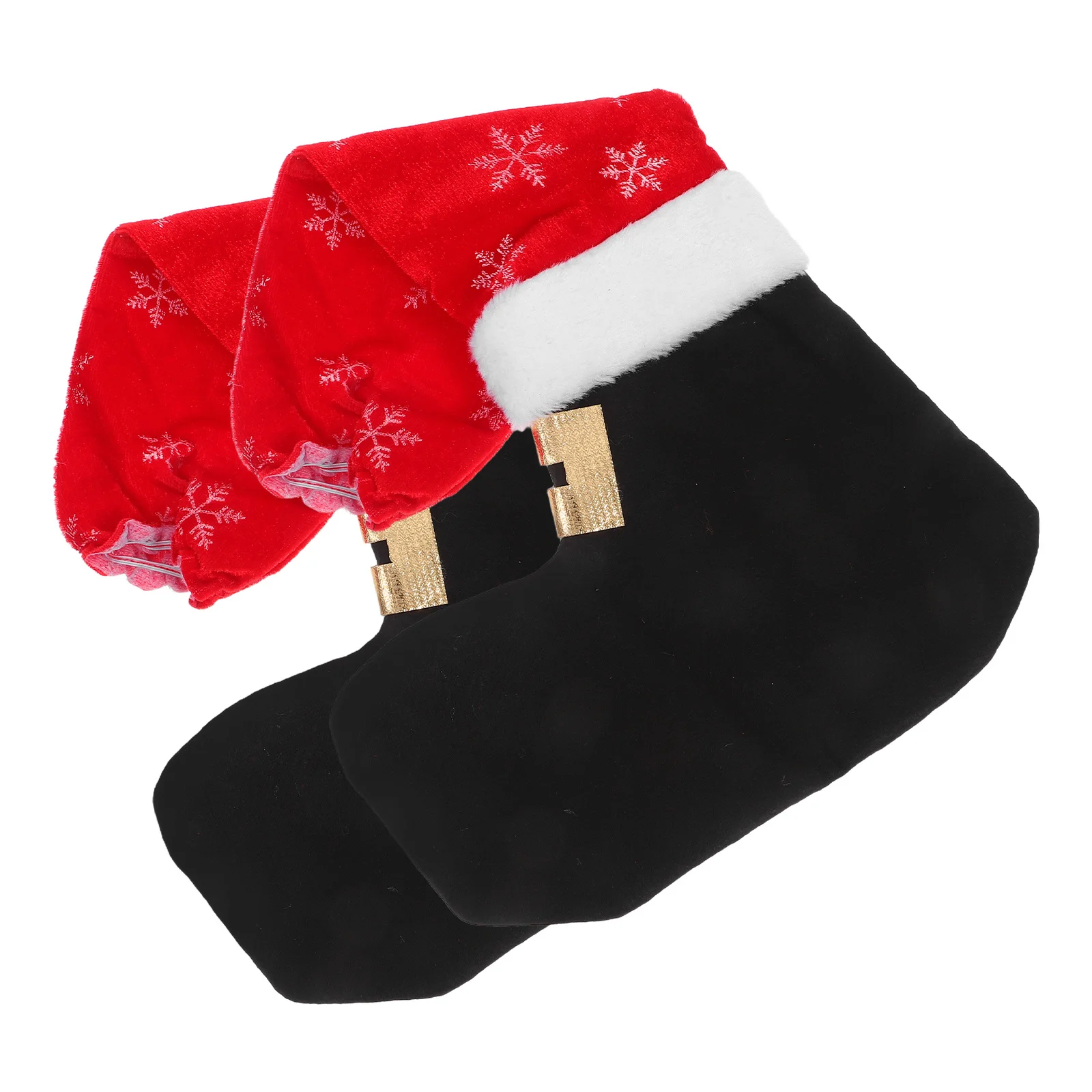 2 Stuks Kerst Stoelpoot Covers Kerst Meubels Voeten Sokken Duurzame Niet-geweven Stof Kerstman Tafel Sokken Eetkamer keuken