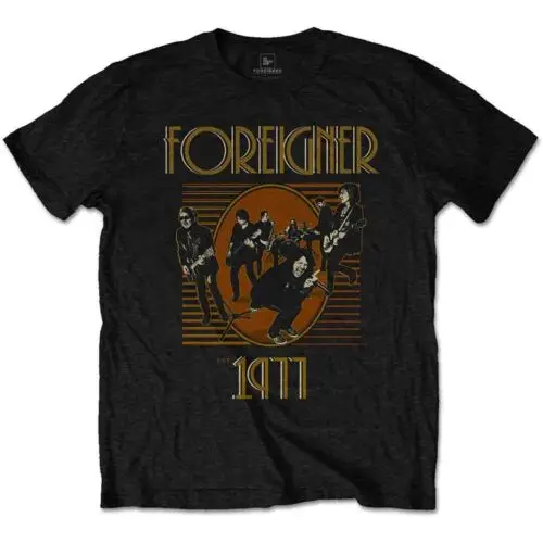 

Foreigner Est. 1977 T-Shirt Black New