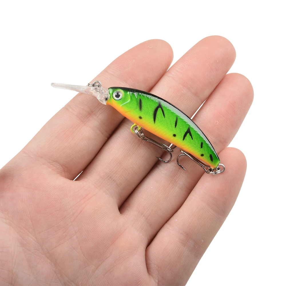 1 Uds señuelo de Pesca Minnow 7cm 6g hundimiento Crankbait cebo duro Wobblers Artificial Lucio carpa Swimbait Pesca para Lucio trucha - imagen 5