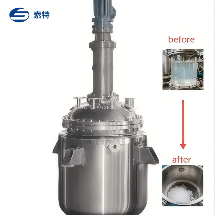 Cristallizzatore continuo per piante di zucchero per uso alimentare da 500 litri ad alta efficienza per una produzione alimentare efficiente