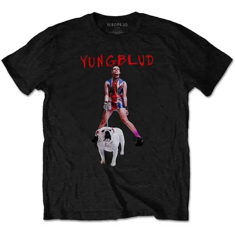 Yungblud Strawberry Lipstick T Shirt Black New