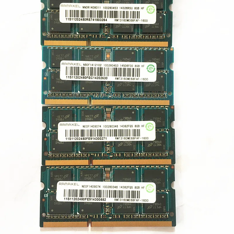 Ramaxel-memoria RAM DDR3 para portátil, 8GB, 1600MHz, DDR3, 8GB