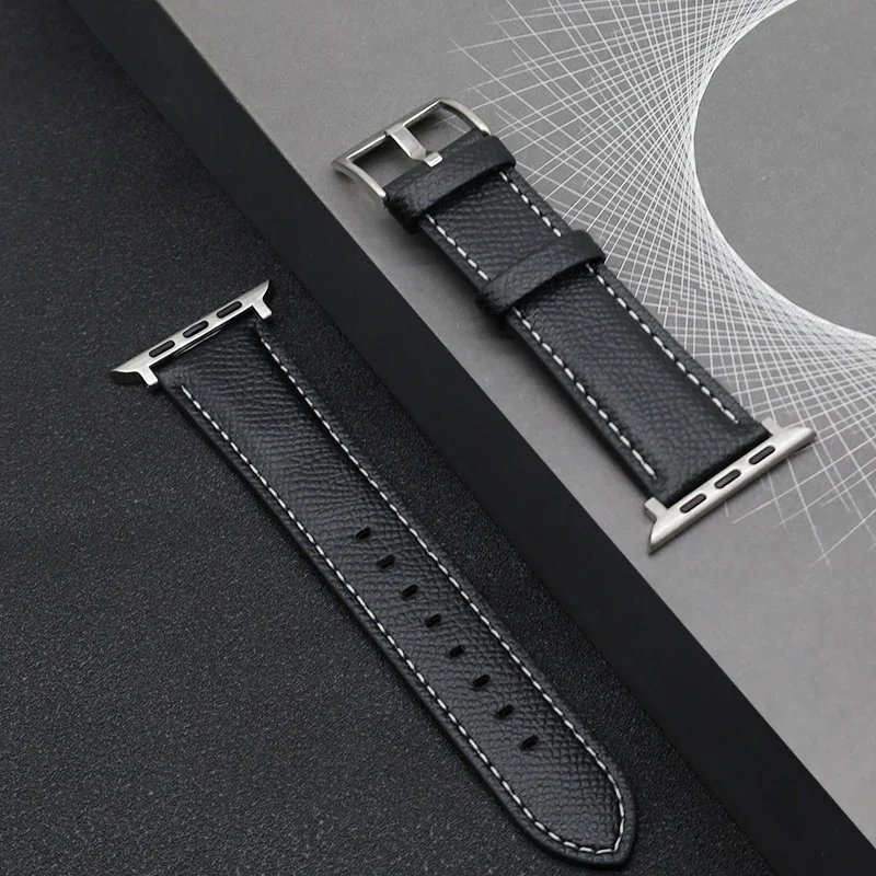 PU Leather Strap for Apple watch band 46mm 42mm 45mm 44mm 41mm 40mm Ultra 2 49mm Correa Bracelet iWatch series 10 9 8 7 6 SE 5 4