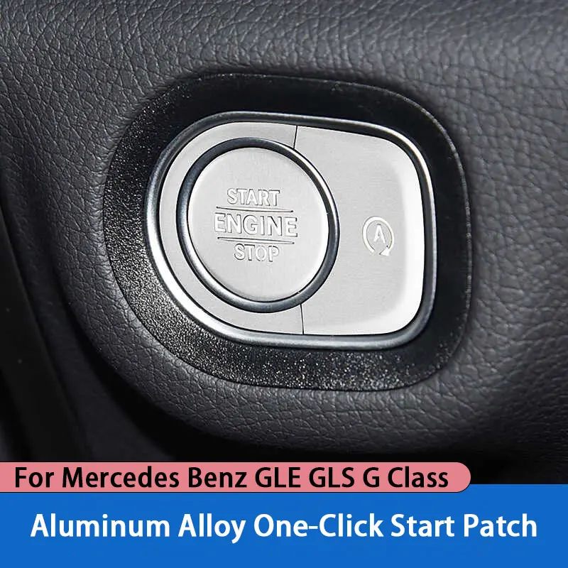 For Mercedes-Benz GLE GLS G Class W206 W463 W167 X167 One Click Start Stop Buttons Decoration Cover Door Lock Interior Sticker