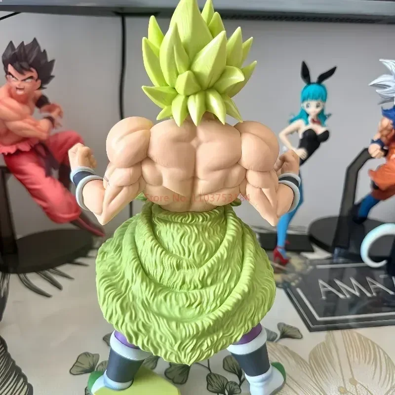 Figuras de ação Dragon Ball Anime, coleção Broli irritado, brinquedos modelo, estátua de PVC dos desenhos animados, bonecas ornamentadas, presentes brinquedos desktop, venda quente