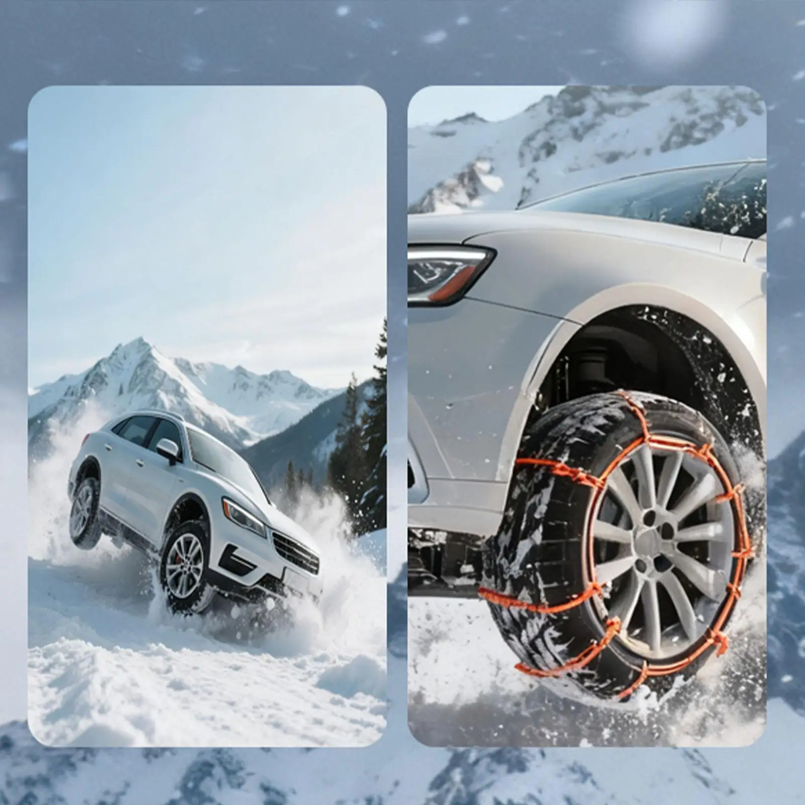 10PCS Car Tire Chains Winter Snow Anti-Skid Tyre Cable Ties Auto Outdoor Snow Tire Tyre Anti Skid Chain Emergency Accessories